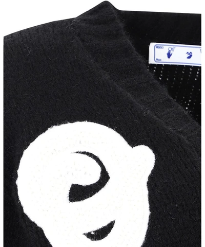 Shop Off-white "logo Intarsio" Sweater In Black  