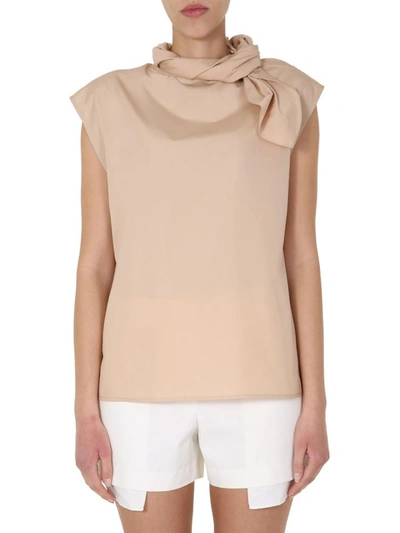 Shop Givenchy Regular Fit Top In Beige