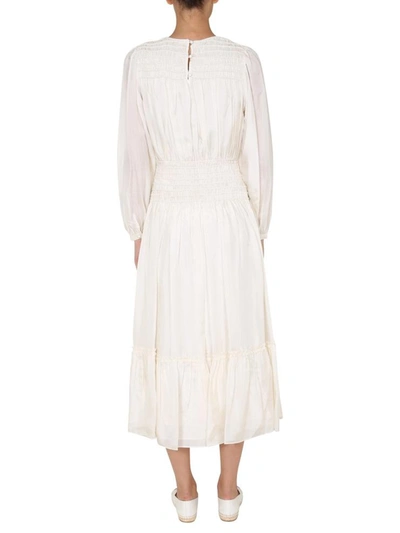 Shop Tory Burch Silk Dress In White