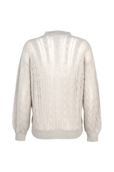Shop Agnona Sweaters Beige
