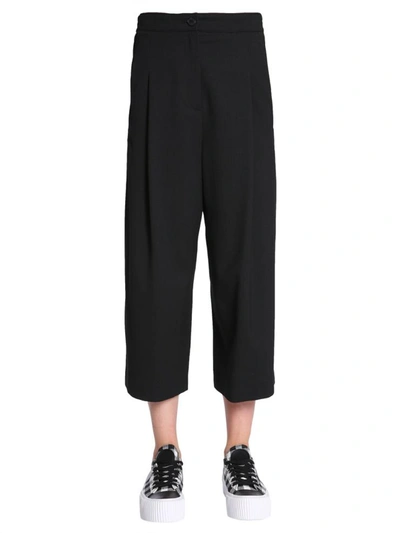 Shop Mcq By Alexander Mcqueen Cropped Trousers In Black