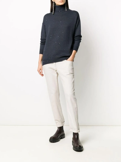 Shop Brunello Cucinelli Sweaters Blue