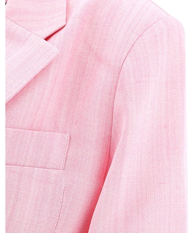 Shop Jacquemus "novio" Blazer In Pink
