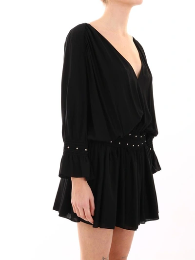 Shop Saint Laurent Dress With Studs In Black