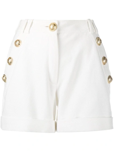 Shop Balmain Shorts White