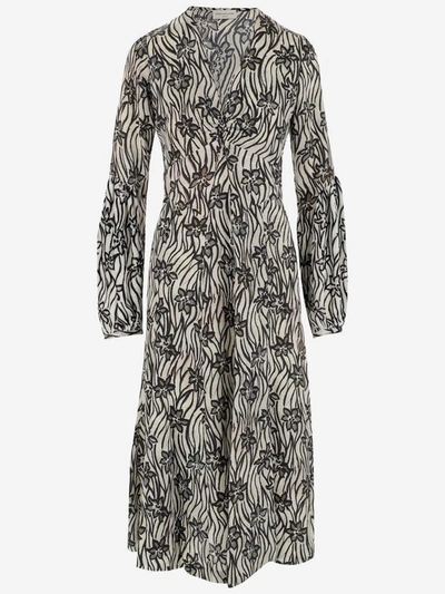 Shop Dries Van Noten Dresses In Bianco