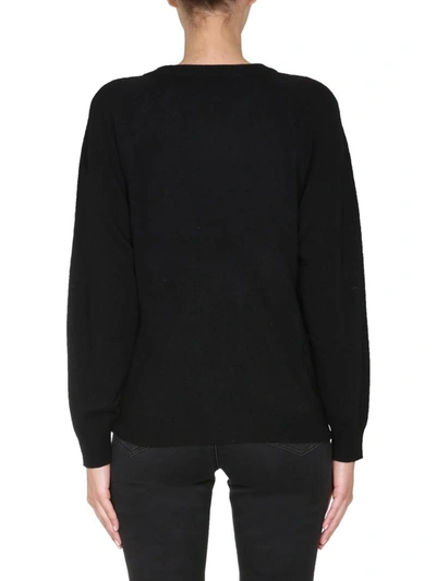 Shop Boutique Moschino Crew Neck Sweater In Black