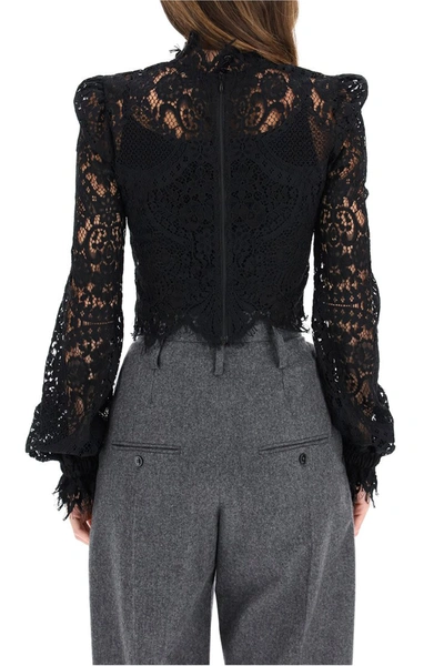 Wandering Lace Top In Black