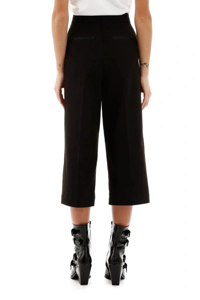 Shop Pinko Necci Culotte Pants In Nero Limousine