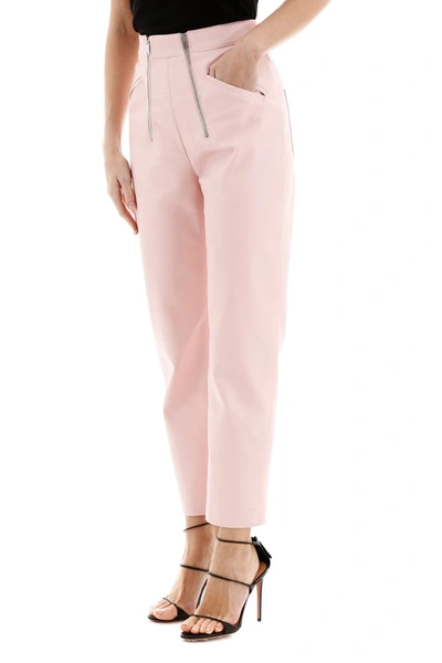 Shop Stella Mccartney Alter Nappa Trousers In Ballet Pink