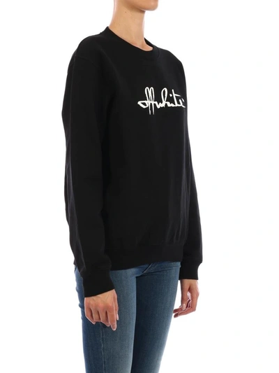 Shop Off-white Logo Sweatshirt Black