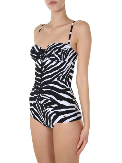 Shop Dolce & Gabbana Swimsuit In Animalier