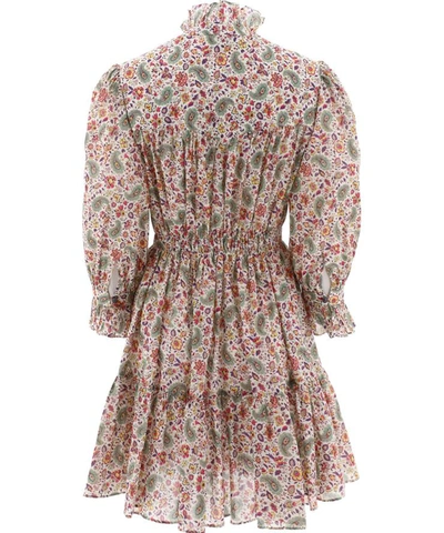 Shop Etro "paisley Floral" Dress In Beige