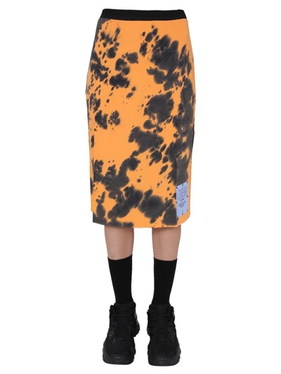 Shop Mcq By Alexander Mcqueen Midi Skirt In Multicolour