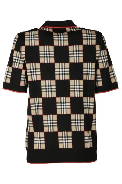 Shop Burberry T-shirts And Polos Black