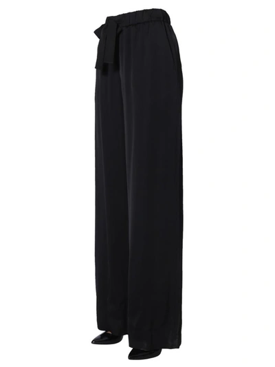 Shop Boutique Moschino Wide Pants In Black