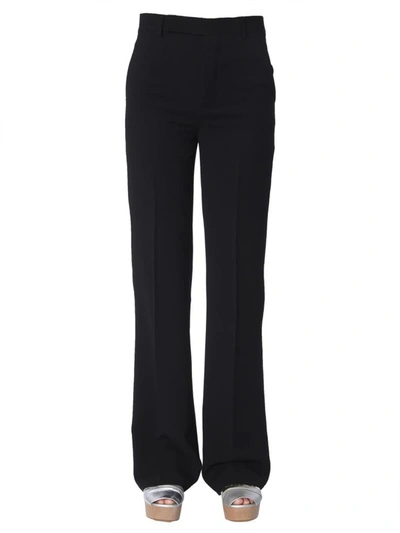 Shop Rick Owens Wide Trousers In Black