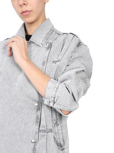 Shop Iro Denim Jacket In Grey