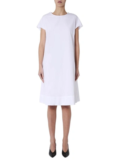 Shop Aspesi Midi Dress In White