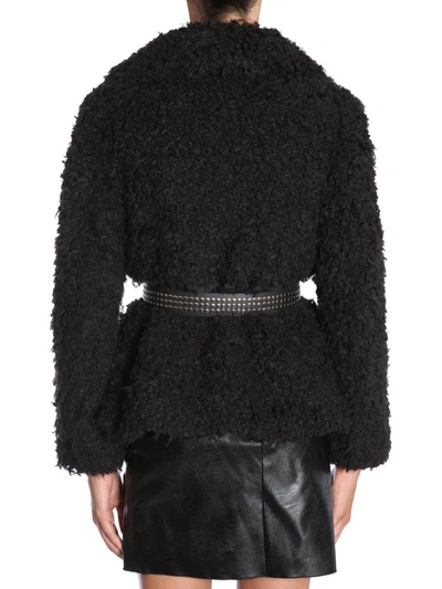 Shop Ainea Eco Shearling Jacket In Black