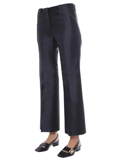 Shop Givenchy Wide Pants In Blue