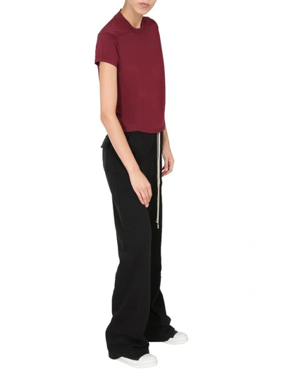 Shop Rick Owens Drkshdw Crew Neck T-shirt In Bordeaux