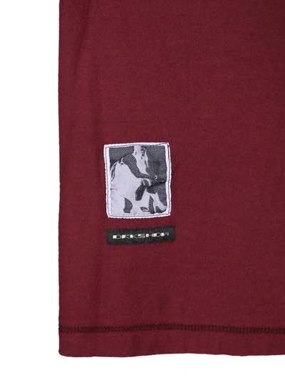 Shop Rick Owens Drkshdw Crew Neck T-shirt In Bordeaux