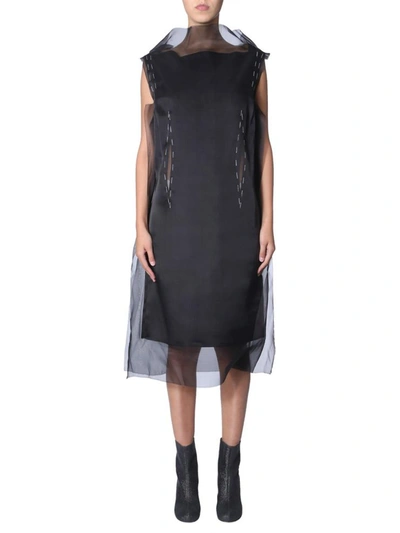 Shop Maison Margiela Sleeveless Dress In Black