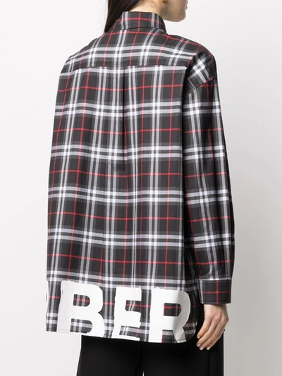 Shop Burberry Shirts In Nero