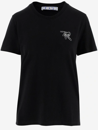 Shop Off-white Off White T-shirts And Polos In Nero