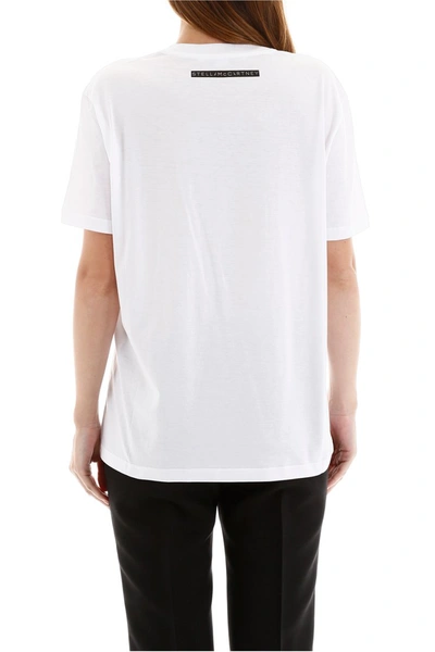 Shop Stella Mccartney Lucky Numbers T-shirt In Pure White