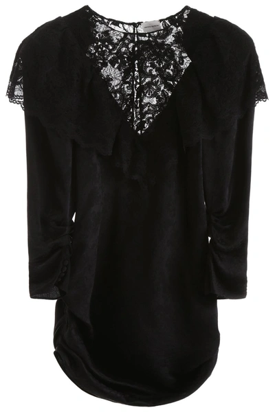 Shop Magda Butrym Beja Mini Dress In Black
