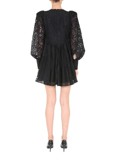 Shop Rotate Birger Christensen "alison" Dress In Black