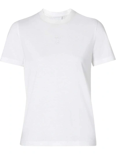 Shop Burberry T-shirts And Polos White