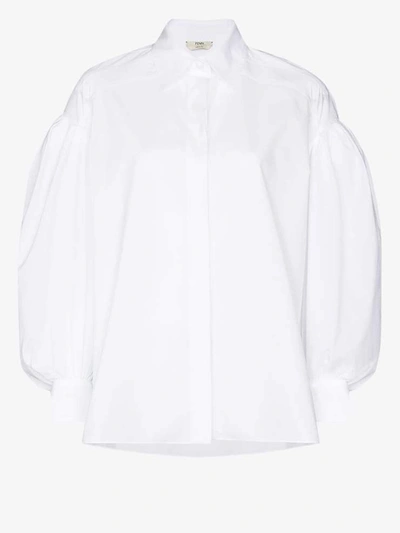 Shop Fendi Shirts White