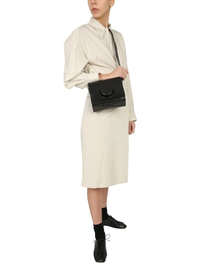 Shop Lemaire Twisted Dress In Beige
