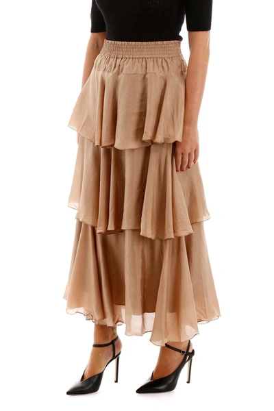 Shop Mes Demoiselles Medusa Skirt In Nude