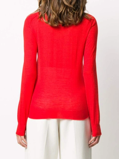 Shop Bottega Veneta Sweaters In Rosso