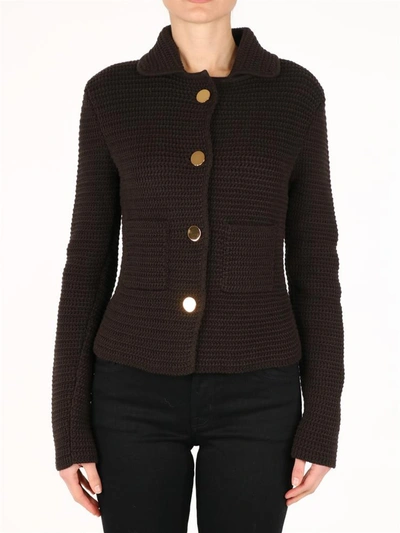 Shop Bottega Veneta Cotton Jacket Brown