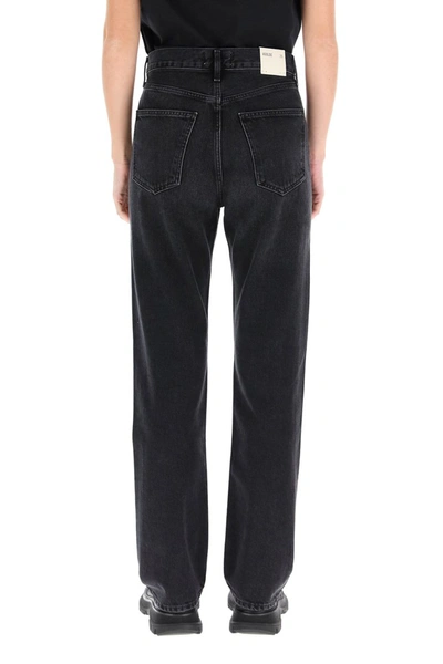 Shop Agolde Lana Low Rise Straight Jeans In Haywire