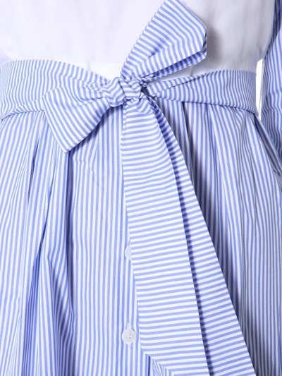 Shop Etre Cecile "stripe Lucy" Dress In White