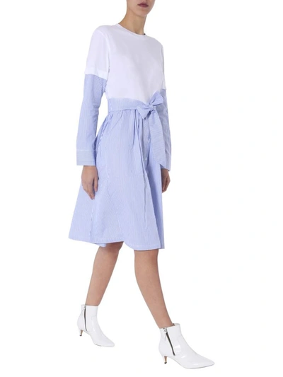 Shop Etre Cecile "stripe Lucy" Dress In White