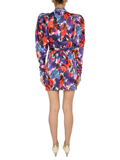 Shop Rotate Birger Christensen "ida" Dress In Multicolour