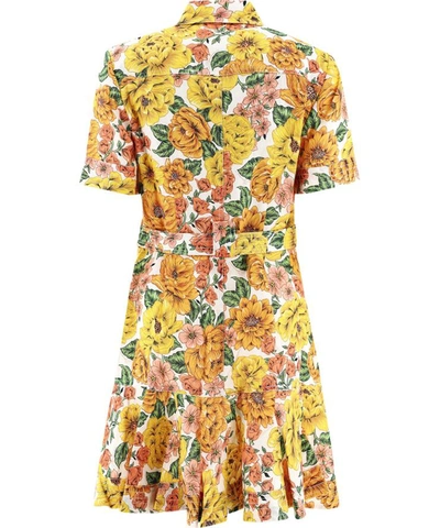 Shop Zimmermann "poppy Belted" Dress In Yellow