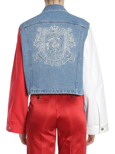 Shop Tommy Hilfiger Denim Jacket In Multicolour