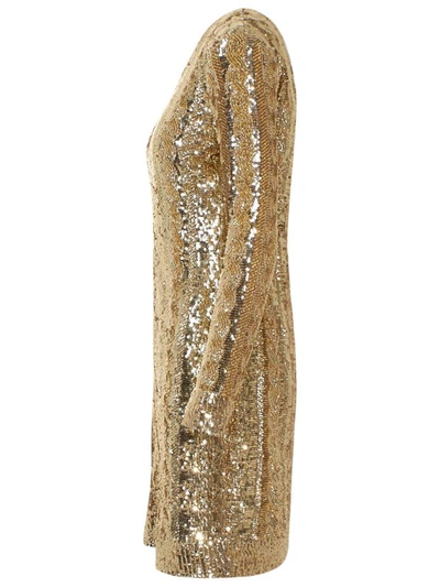 Shop Max Mara Gold Nicia Dress