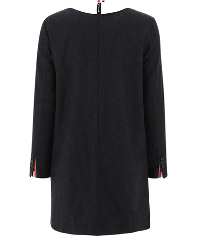 Shop Thom Browne Wool Apron Dress In Grey