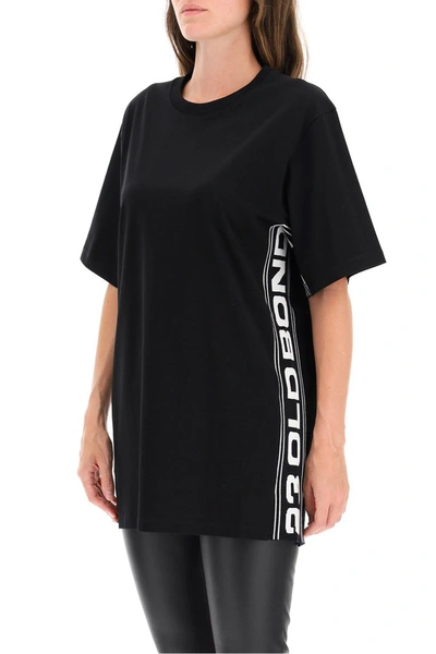 Shop Stella Mccartney T-shirt 23 Old Bond Street Logo In Black