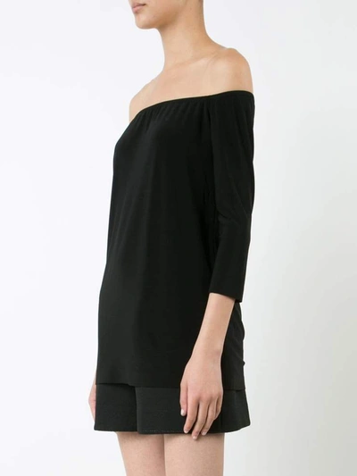 Shop Norma Kamali Top Black