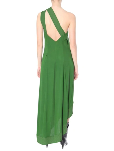 Shop Givenchy Dress With Contrasting Stitching In Green